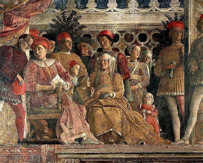 Andrea Mantegna The court of Mantua, fresco for the Camera degli Sposi of Palazzo Ducale, Mantua. Germany oil painting art